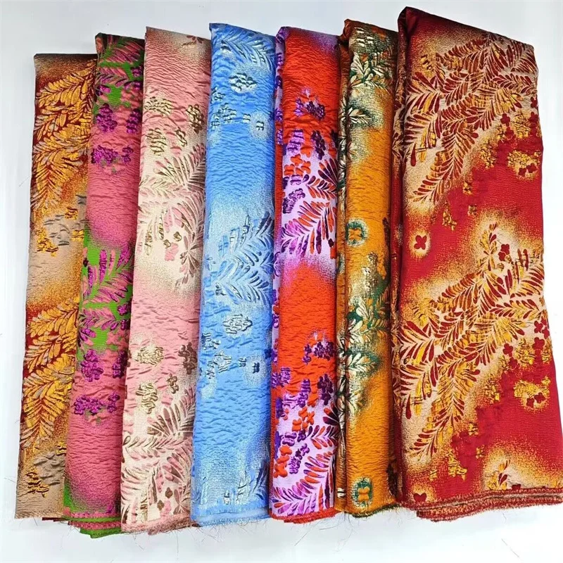 

Blue High Quality African Nigerian Tulle Lace Fabric Organza Embroidery Guipure Party Gown Dress Brocade Jacquard Wedding 5Yard