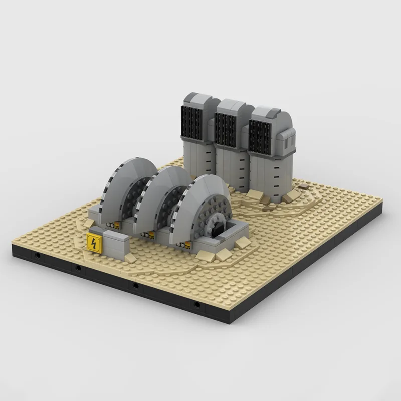 352PCS Famous star battle Movie MOC modular Tatooine Generator model DIY creative ideas child Toy Assembly Puzzle birthday Gift