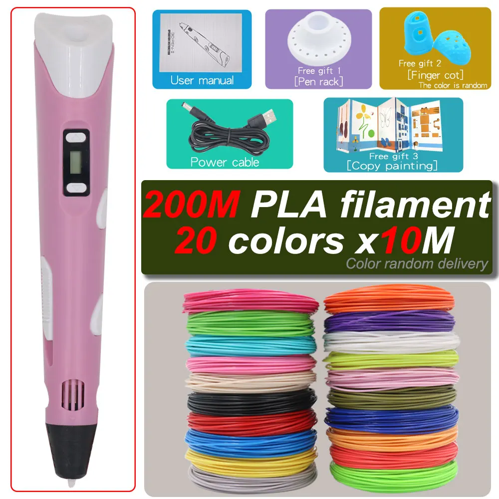 Pink with 200M PLA