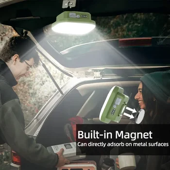 MOSLIGHTING 9000mAh Outdoor Camping Lantern Portable Fast Rechargeable LED Tent Lamp Fishing Light Household Emergency Lighting 5