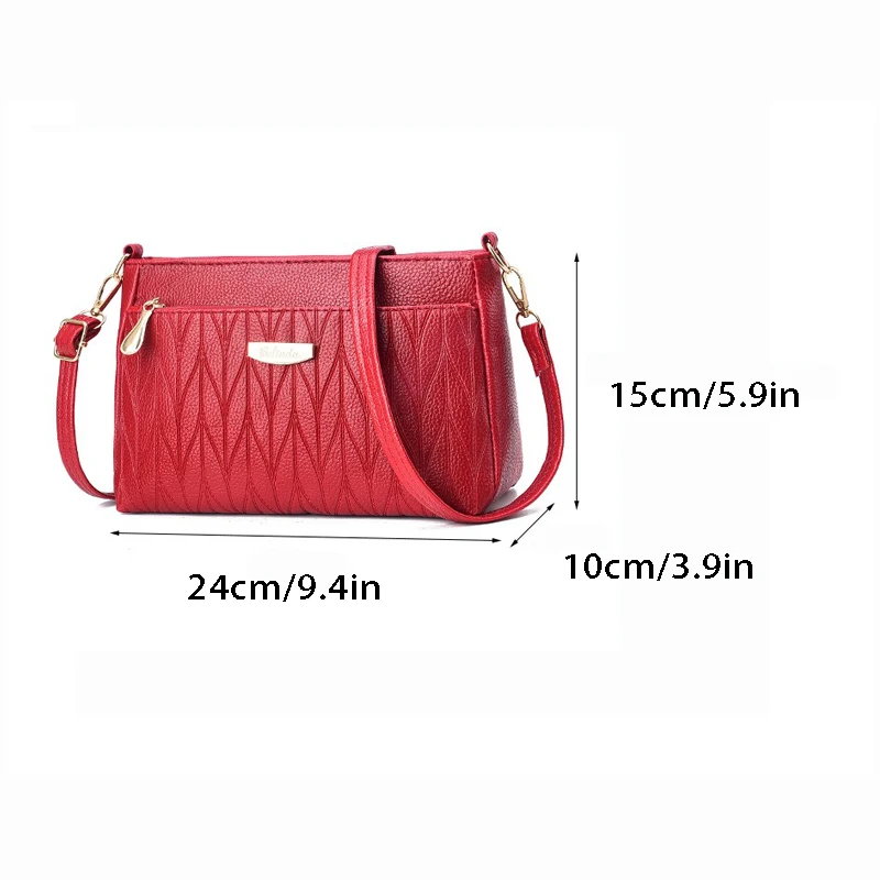 Women Bags Multiple Zipper Fashion Trend Ladies Crossbody Shoulder Messenger Cute Side Hand Bag Purse Luxury Design 6