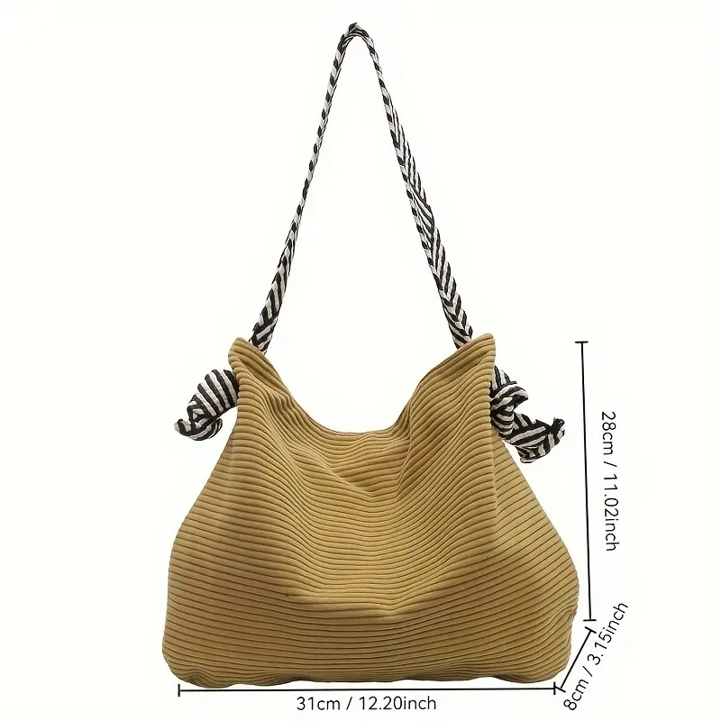 A new velvet handbag with a soft wide shoulder strap, a trendy casual single shoulder bag, a women's favorite bag in a shorts style.