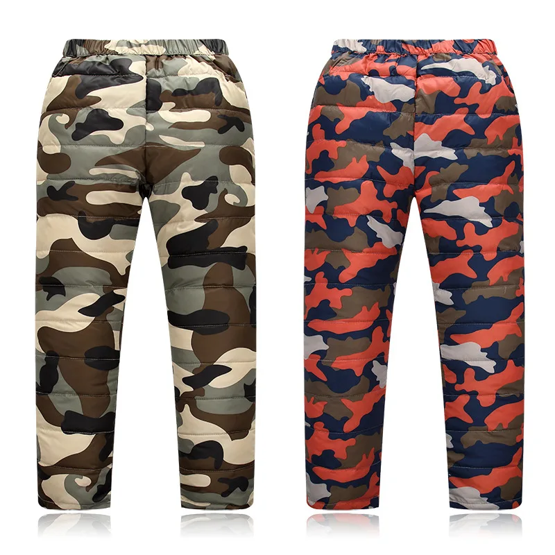 New Boys and girls down cotton trousers 2-12 years old thick warm pants, baby winter trousers children's thick Sweatpants