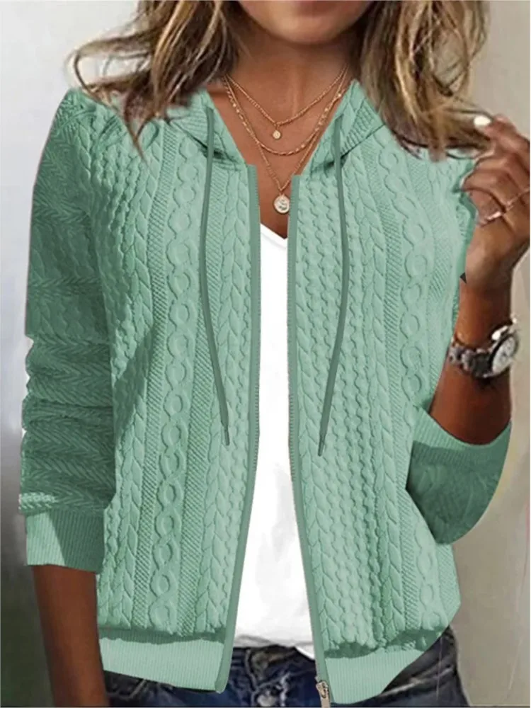 Zeagoo - Cárdigan De Punto Abierto Con Mangas De 3/4, Con Volantes, Suéteres De Punto Suave Para Mujer., Casual, S
