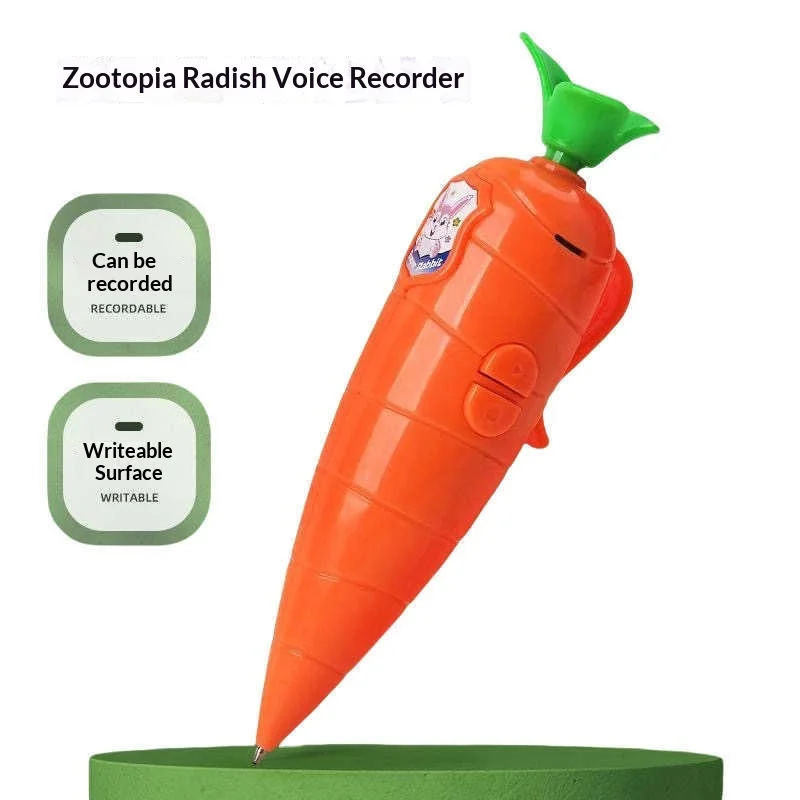 Disney Animation Zootopia 2 Judy Rabbit Police Officer Nick Carrot Recorder Props Can Write And Record Cute Toy Gift For Student