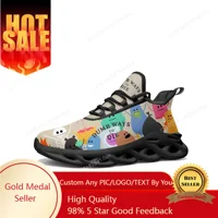 Dumb Ways To Die Flats Sneakers Mens Womens Teenager Sports Running Shoes High Quality Anime Custom Manga Lace Up Mesh Footwear 1