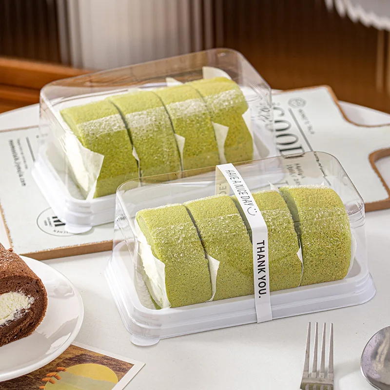 50Pack Transparent Swiss Roll and Cake Boxes, Clear Plastic Cookie and Muffin Dome Cont... - SKU TDPH1731 - UGI Packaging