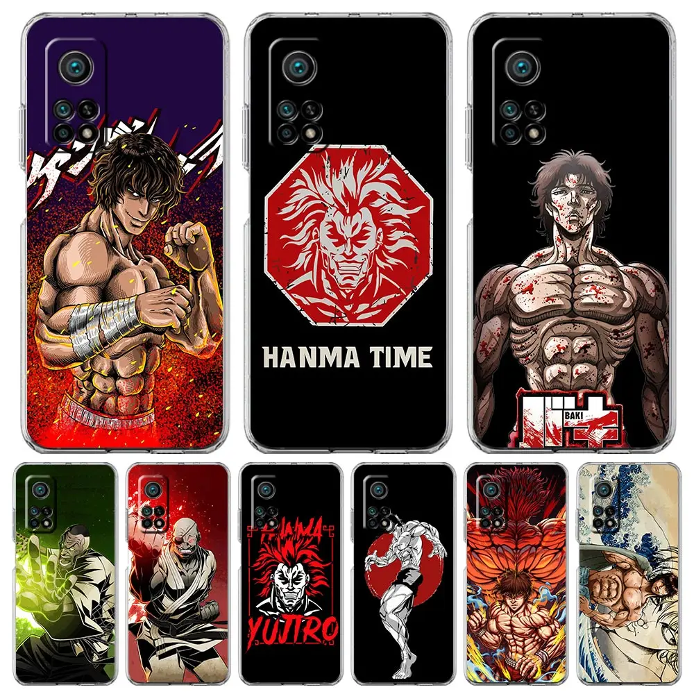 

Baki the Grappler Anime Phone Case For Xiaomi Mi 12T 10 12 Lite 11 Ultra 11X 11T Pro 11i Poco X4 X3 NFC F3 M3 M4 5G Clear Cover