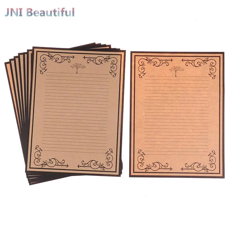 8 Sheets/set European Vintage Style Writing Paper Letter Stationery Office Supplies