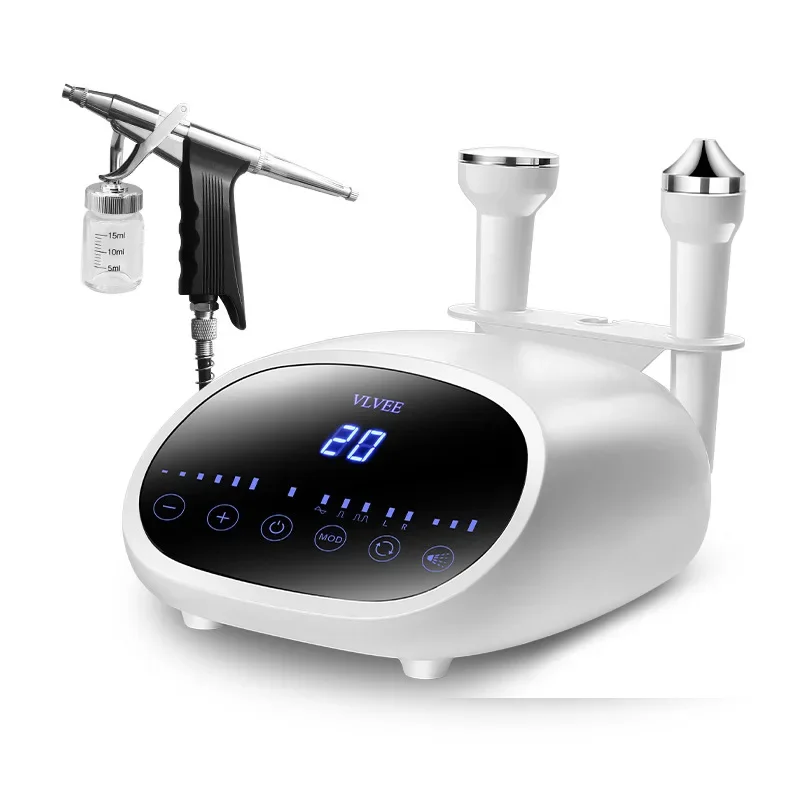 3 in 1 Ultrasonic Lifting Beauty Machine Anti-aging Wrinkle Removal Vibration Massage Apparatus Oxygen Injection Device