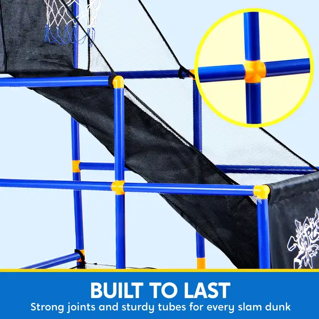 Joyfy LED Scoring Arcade Basketball Game with 4 Balls Adjustable Height 44 5