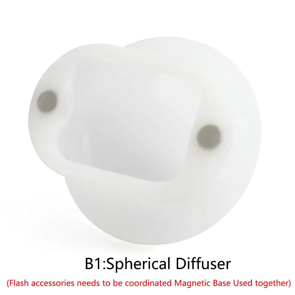Magnetic Base Light Diffuser Rubber Sphere Honeycomb Flash Accessories 9PCS Multiple Color Options For Godox Canon Nikon Yongnuo flash diffuser photography light diffuser cloth