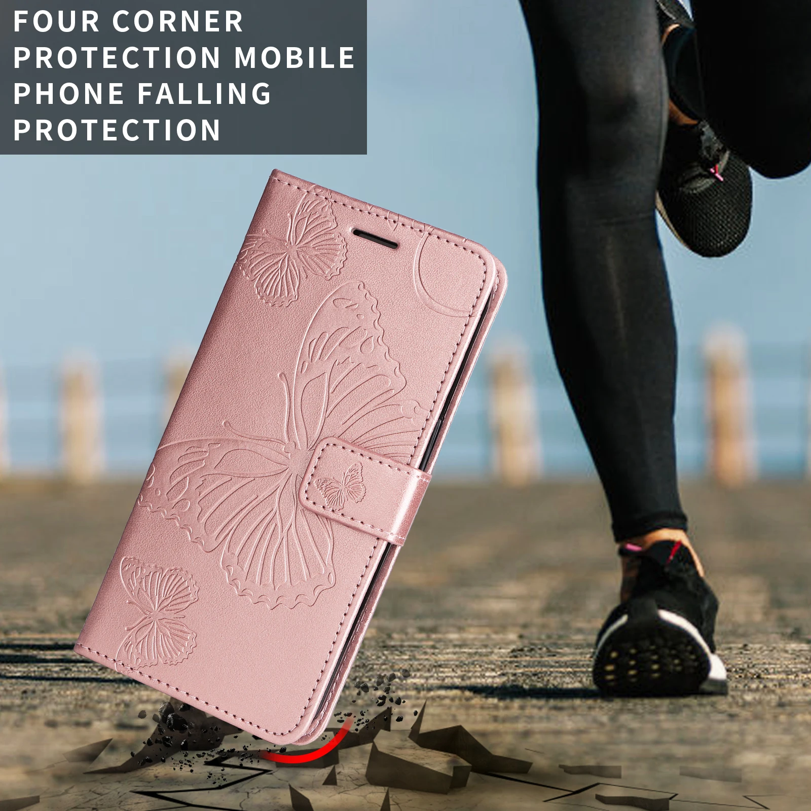 Magnetic Wallet Leather Case for Huawei Honor Smartphones