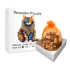 Color Changing Cat Wooden Puzzle Irregular Animal Shaped Wooden Puzzle High Difficulty Puzzle Puzzle Toy Birthday Christmas 4