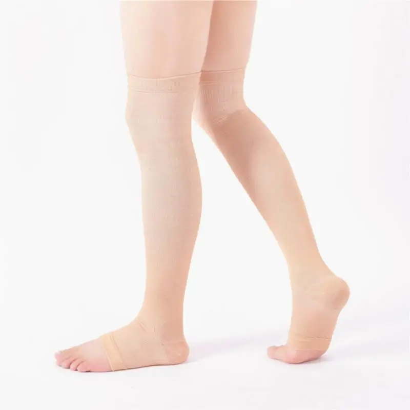 1/3/5PCS Compression Therapy Thigh-high Socks Comfortable Functional Compression Socks Nylon Silk 2 Colors Nylon