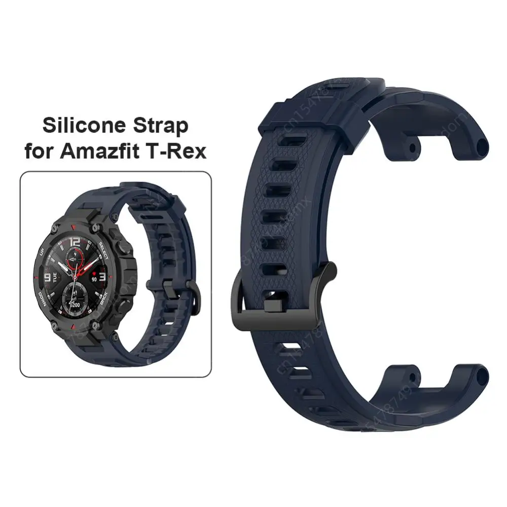 스마트 워치 스트랩 실리콘 손목 밴드, Huami Amazfit T-Rex Pro, Amazfit T-Rex 스마트워치 액세서리, 단색