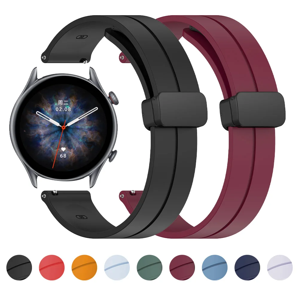 

20mm 22mm Silicone Band for Amazfit GTS 2/2e Bip Stratos Sport Strap for Huami Amazfit GTR 2/2e 3 Pro 47mm/42mm Bracelet Correa