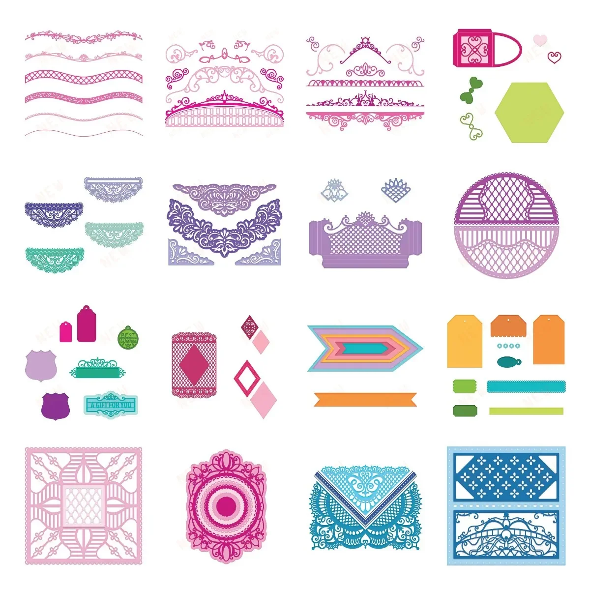 Exquisite Pattern Series Cutting Dies Diy Molds Scrapbooking Paper Making Cuts Crafts Template Handmade Card