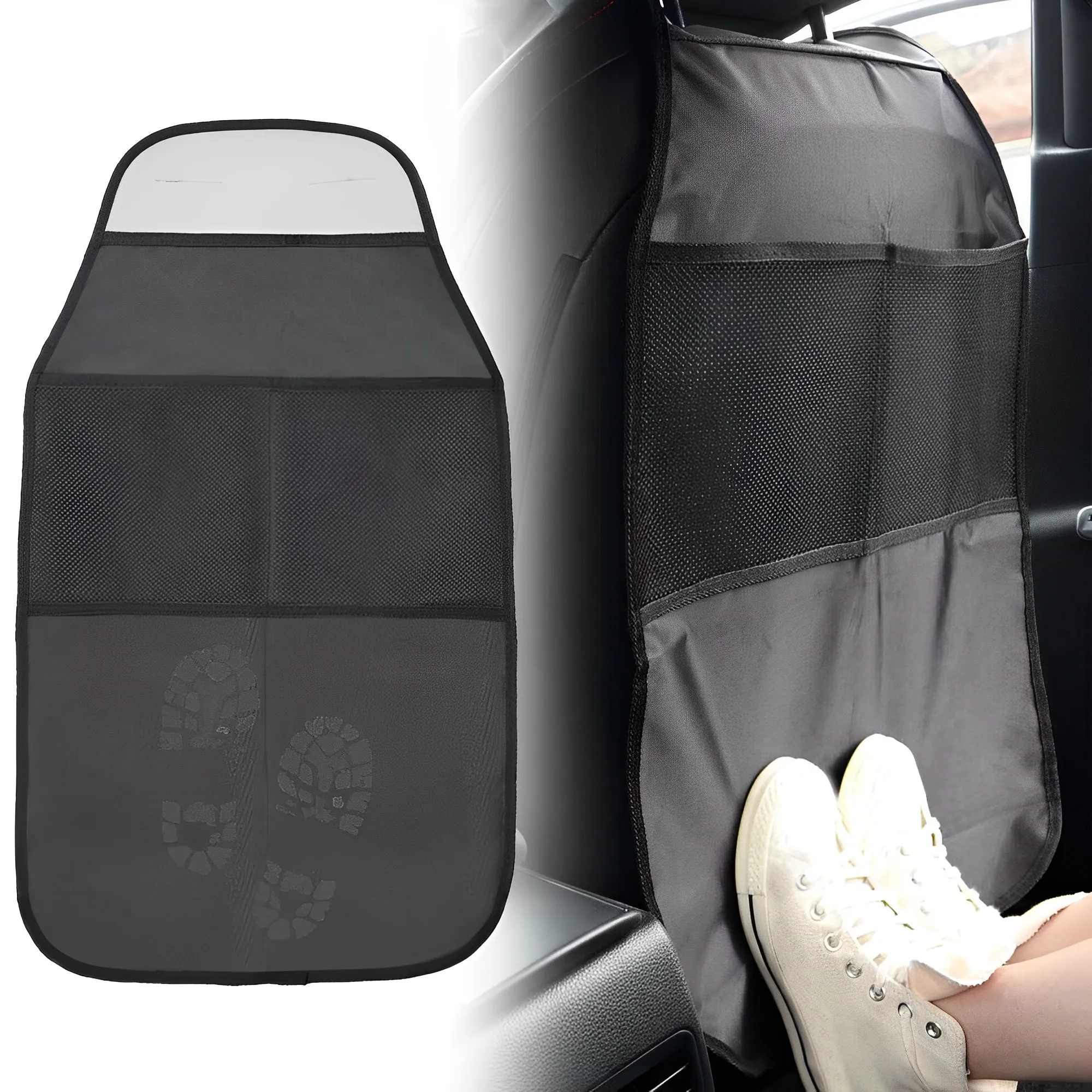 Car Seat Protector Car Seat Back Protector Cover for Children Kids Baby Anti Dirt Seat Cover Non Slip Storage Bag Pocket Organizer Car Accessories