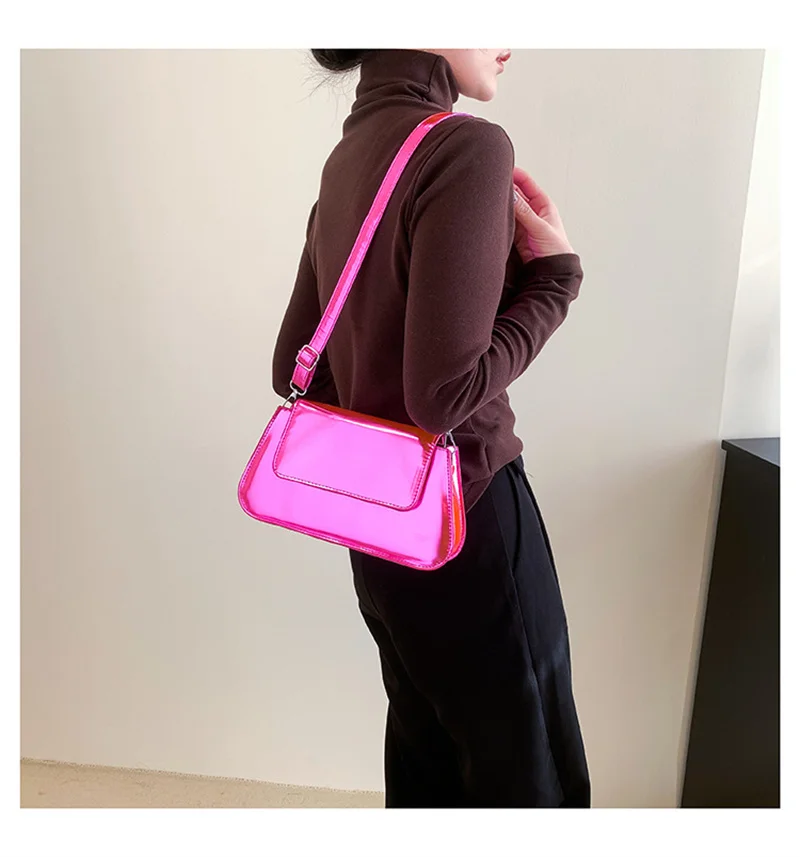 Bags for Women Bright Shiny Dinner Party Shoulder Bag сумка женская Bags for Ladies Fashion Small Square Bag Shoulder Bags