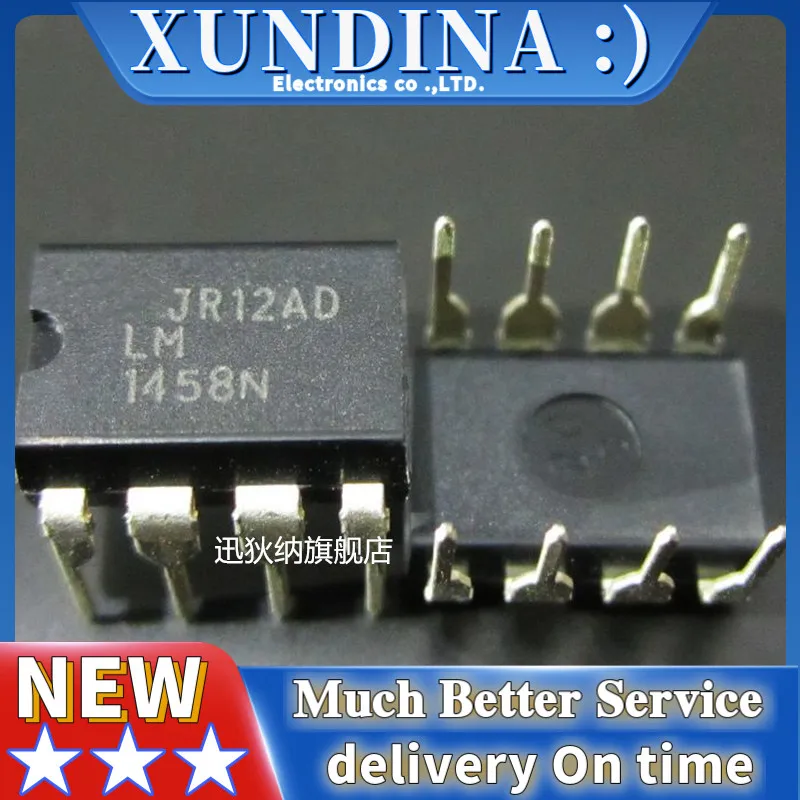 

10PCS/LOT LM1458N LM1458 DIP-8 new and original IC