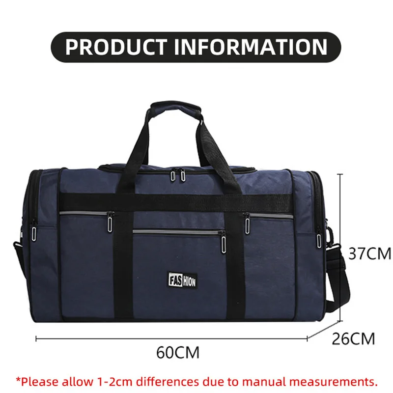 Travel Bag Large Capacity Foldable Portable Duffel Shoulder Bags Waterproof Business Sports Handbag Fashion Anti-Scratch Y35A