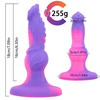 Sexy Pink Soft Silicone Penis Monster Dragon Dildo Suction Cup Adult Sex Toys Dog Dilldo Masturbators Sexy Gode Anal Plug Dick 5