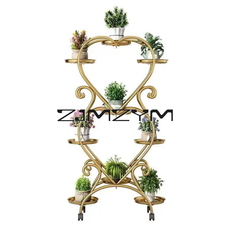 5/6/9 Potted Flower Metal Shelves Plant Rack Plant Pot Stand Decoration Indoor Outdoor Garden