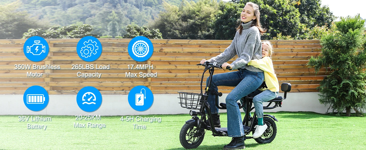 electric scooter with seat for adults