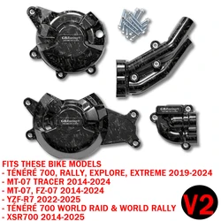 Premium Motorcycle Engine Protection Cover Set - Durable Moto Accessory (SetD)