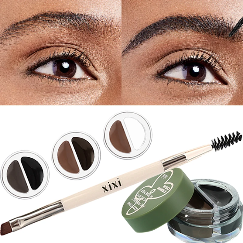 

Профессиональный Крем для бровей, оттенок, стойкая черная Водостойкая Подводка для бровей в стиле дикой природы, подводка для глаз, крем, усилитель, косметика