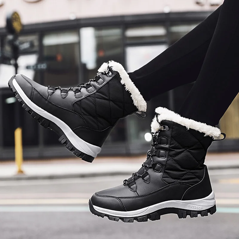 Women's Waterproof Winter Ankle Boots with Thick Fur and Non-Slip Sole 16 S390892ad90814ab7a8152f6551d9cc1dZ Women's Waterproof Winter Ankle Boots with Thick Fur and Non-Slip Sole