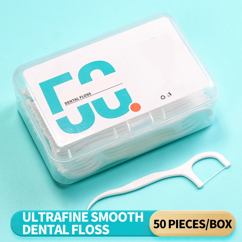 Dental Floss Stick Dental Floss Sticks Dental Cleaning Tools 150pcs Ultra-Fine Toothpicks Home Set Portable and Disposable Care Floss Portable Floss Stick Oral Care Deep Cleaning