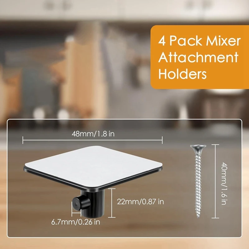 Mixer Accessories Stand Mixer Attachment Holders 4 Pack For Kitchenaid