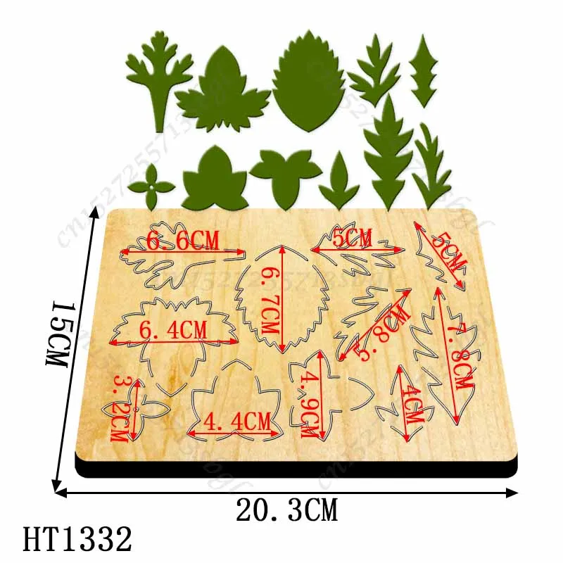 

Пресс-формы для высечки листьев-новая форма для высечки и дерева, HT1332 подходит для стандартных высекальных машин на рынке.