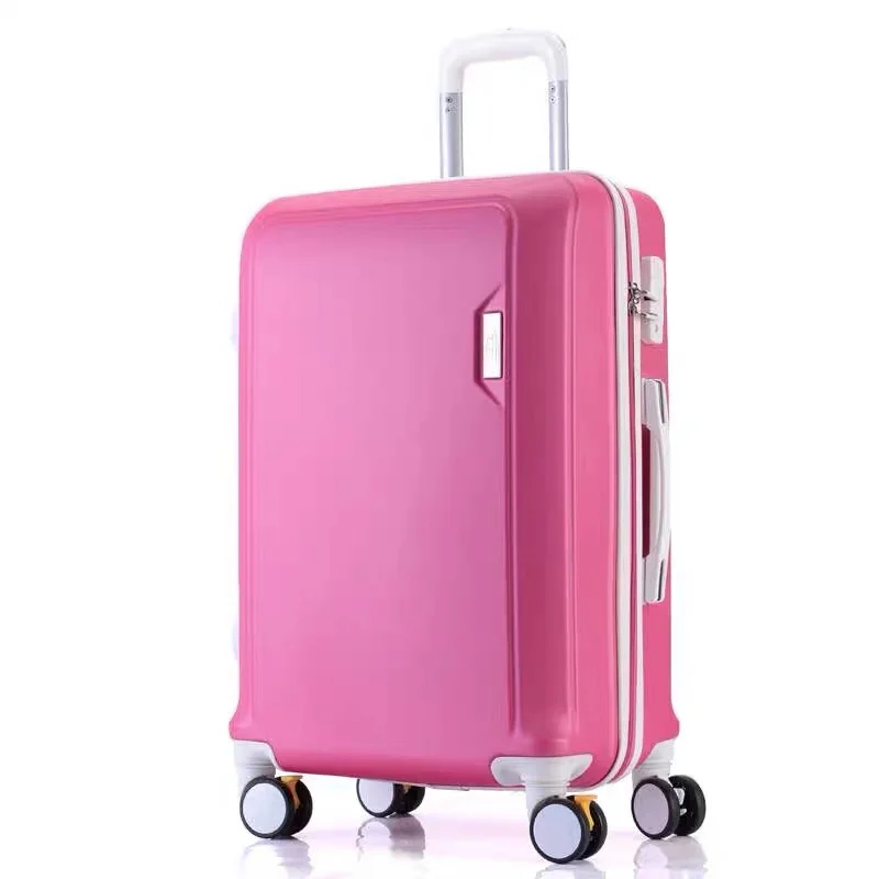 ABS+PC luggage set travel suitcase on wheels Trolley luggage carry on cabin suitcase Women bag Rolling spinner wheel travel bag pull bar suitcase