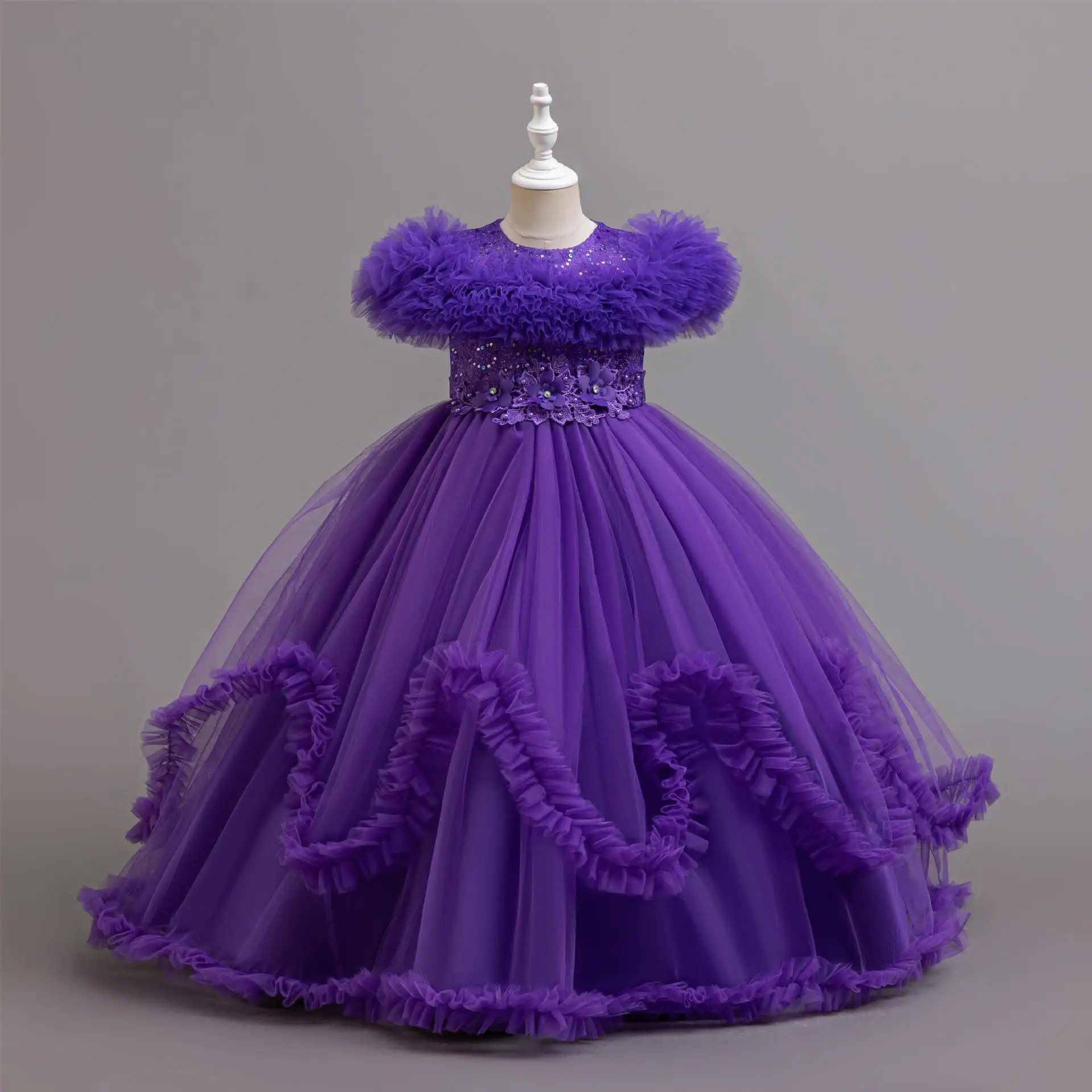 فستان الأميرة الأنيق للفتيات لحفلات أعياد الميلاد...