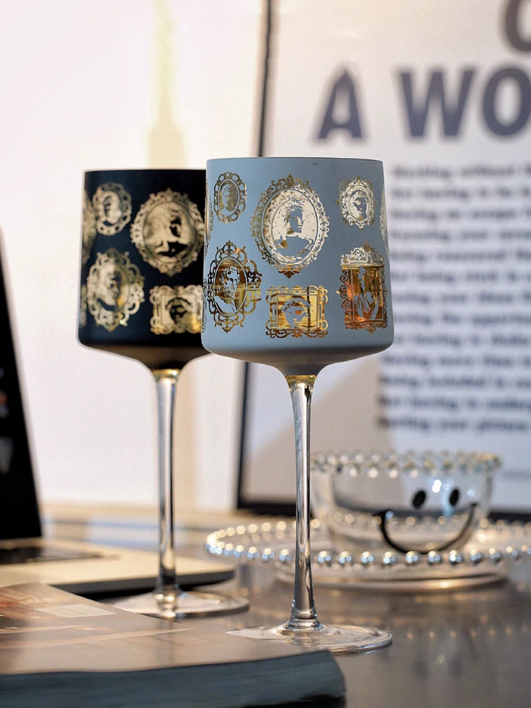 

Nordic Romantic Red Wine Grape Glass Glass Delicate High-value Wine Glass Champagne Goblet Electroplated Coating