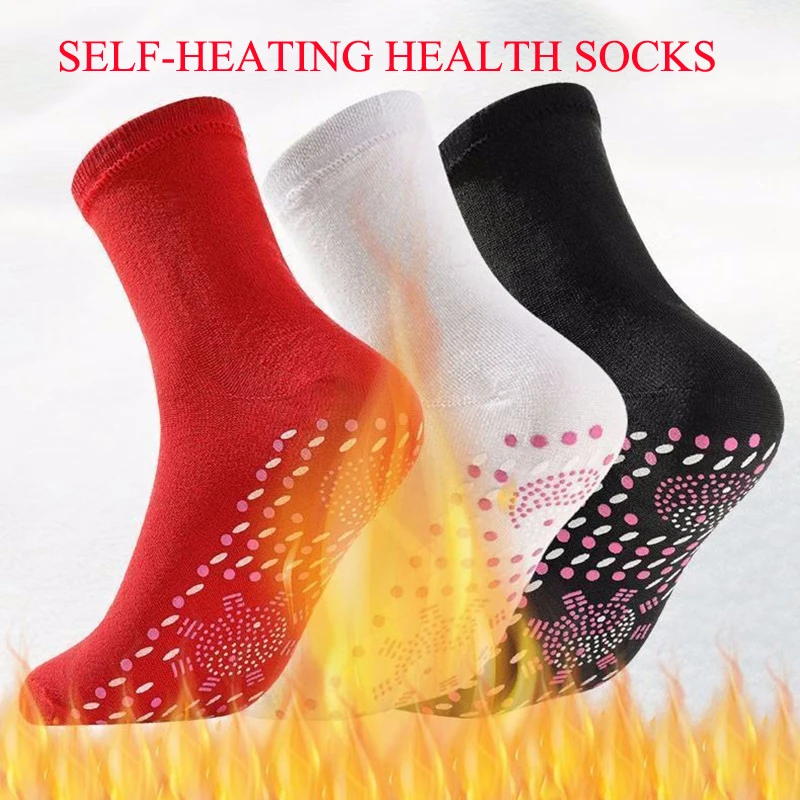 Magnetic Socks Unisex Self-Heating Health Care Socks Tourmaline Magnetic Therapy Comfortable and Breathable Foot Massager Warm