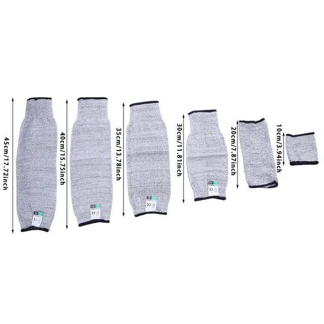 1Pc Level 5 HPPE Cut Resistant Anti-Puncture Work Protection Arm Sleeve Cover Anti-cut Level 5 Safety Work Gloves Cut Gloves 6