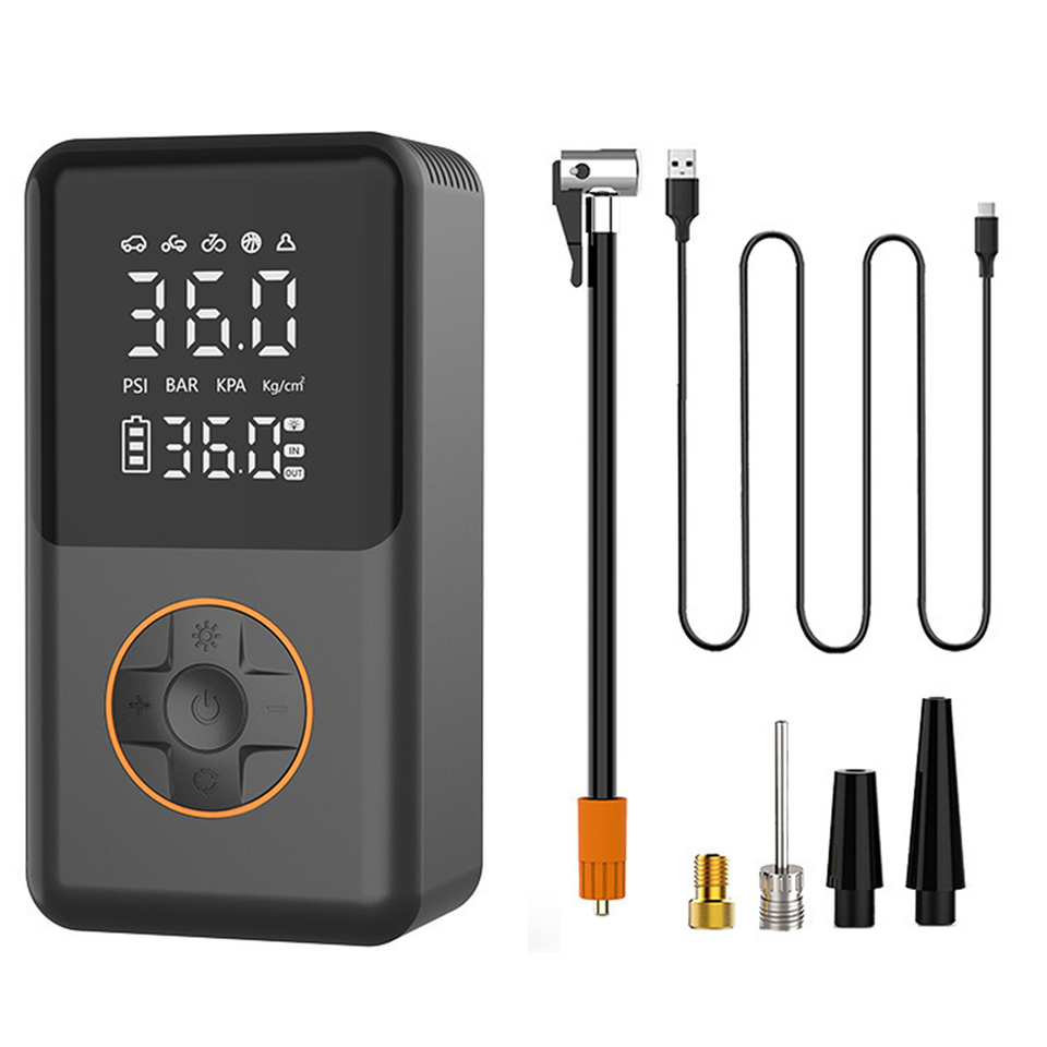 【Auto Stop】Cordless Car Air Pump 150PSI, Portable Digital Tire Inflator with LED Light for Car Tru Wireless Electric Air Compres