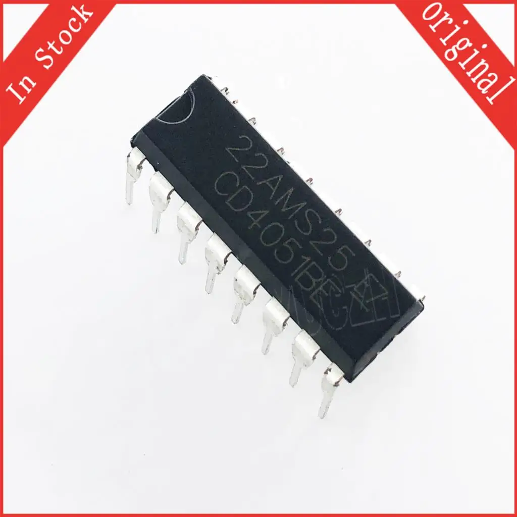 

10PCS/lot CD4051BECD4051BD DIP16 CD4051 DIP-16 In Stock