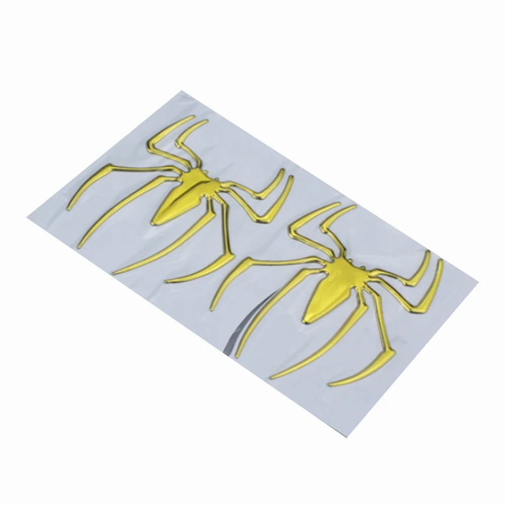 

3d-наклейки в виде паука для автомобиля и мотоцикла, 2 шт.