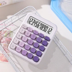 Dual - Powered 12 - Digit Electronic Calculator for Home, Office, and School Use (Purple)