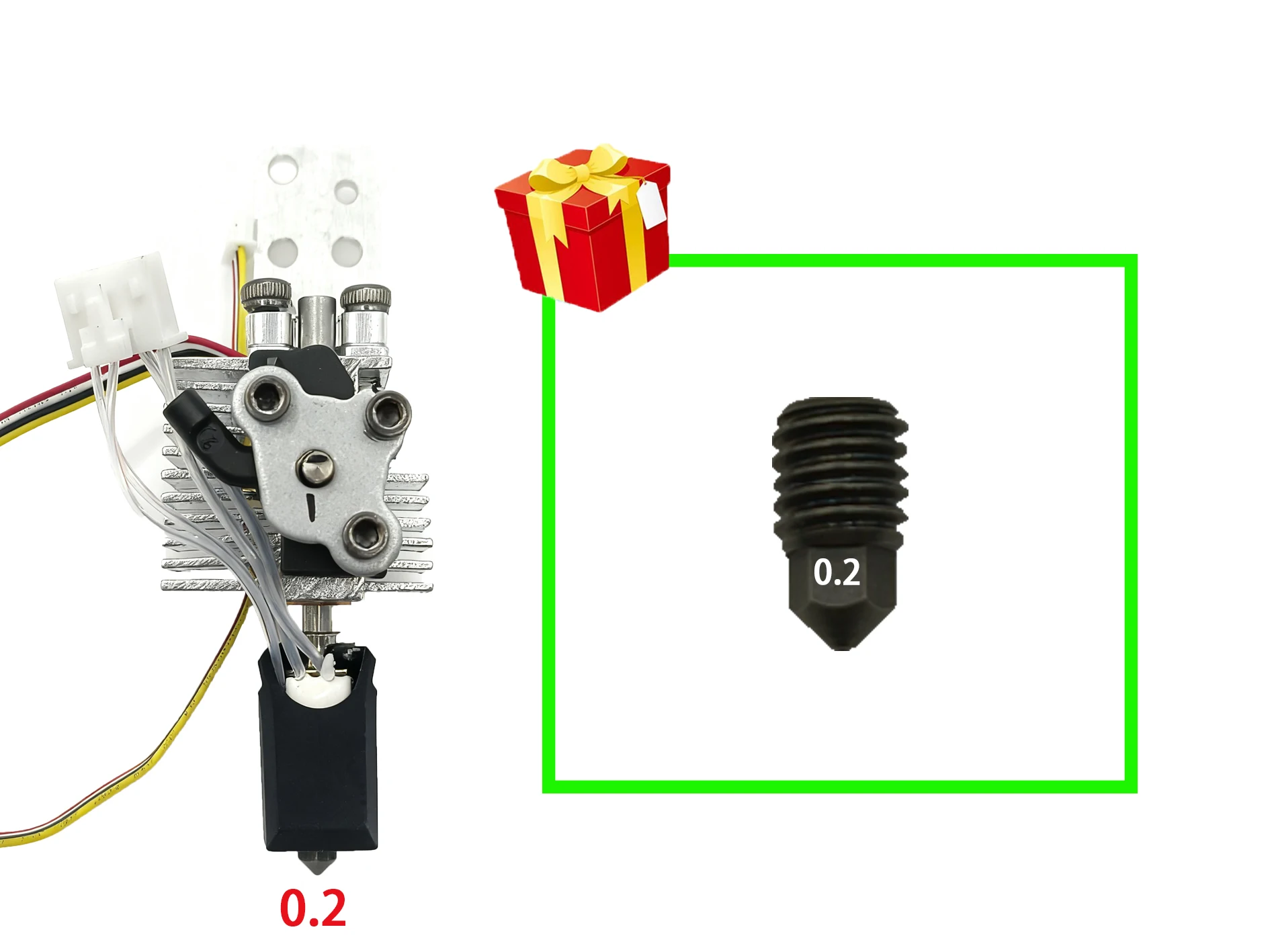 Enhanced 3D Printer Accessory Kit: Quick-Release Parts & Ceramic Hotend