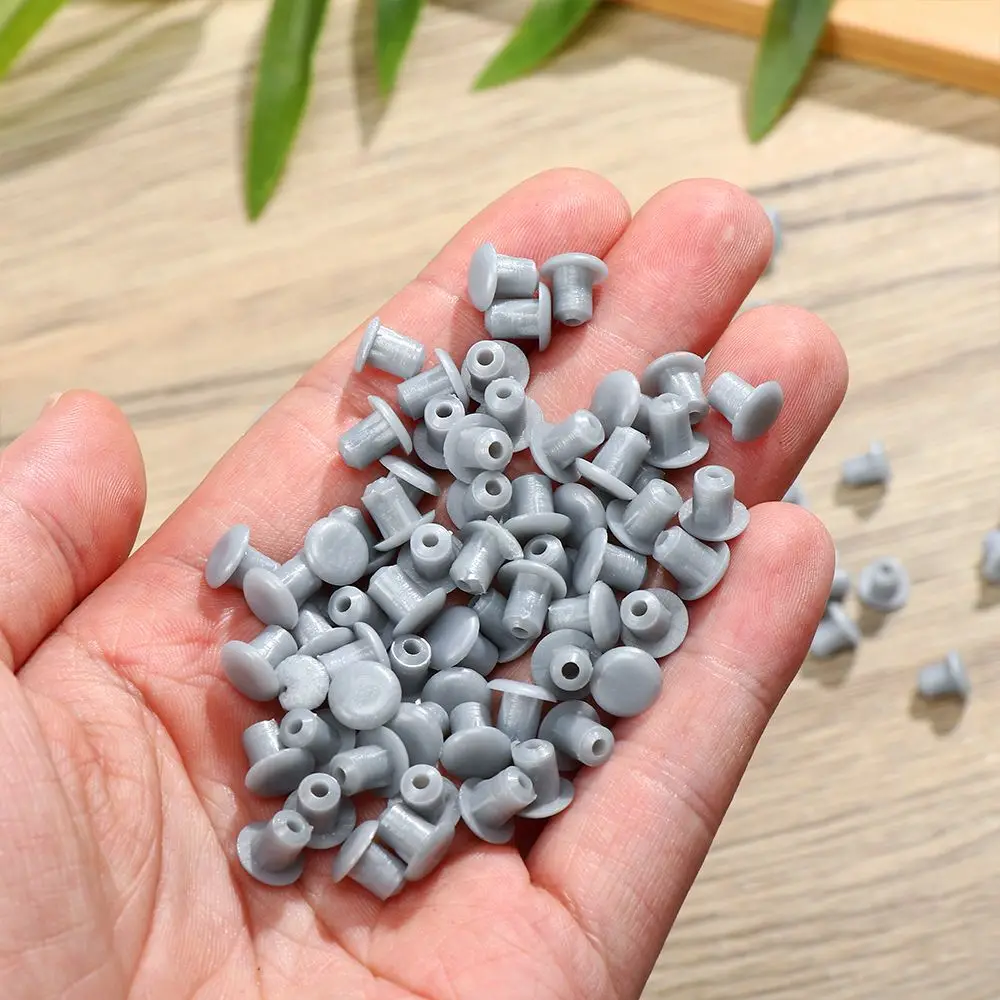 100pcs/set Furniture Hole Covers 5mm Dust Plug Stopper Screw Decor Hole