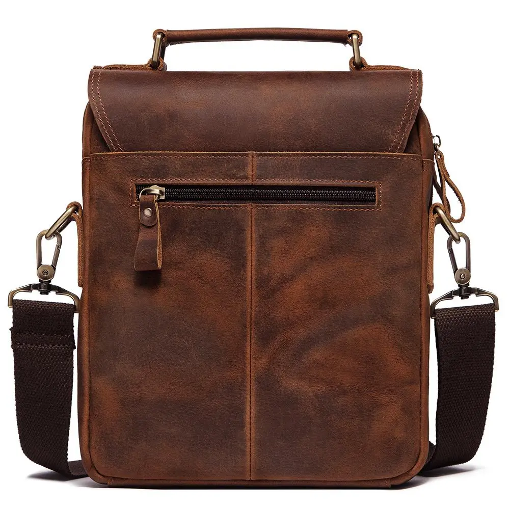 Nolvo New High Capacity Business Shoulder Bag IPad Handbag Leather Multi-pocket Messenger Bag Waterproof Wear-resistant Men Bags