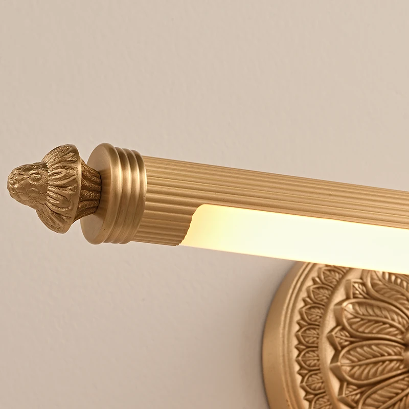 Brass toilet mirror makeup light, french style wall decoration,living room and hote hanging painting lamp, led wall lights
