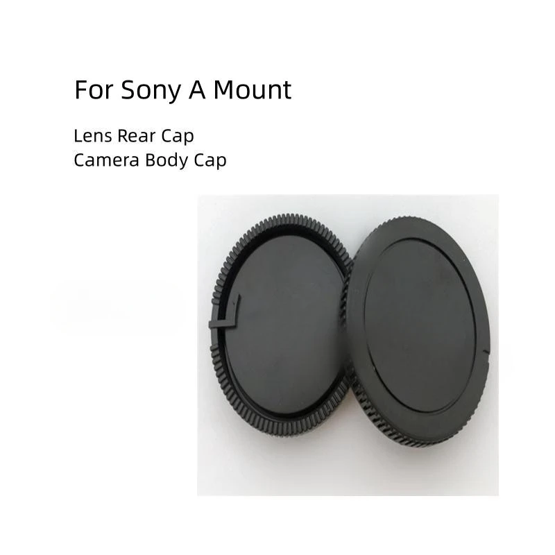 

Rear Lens Cover+Body Cap Anti-dust Protection ABS Plastic Black Sony A Mount A37 A55 A100 A200 A290 A300 A390 A450 A500 A550