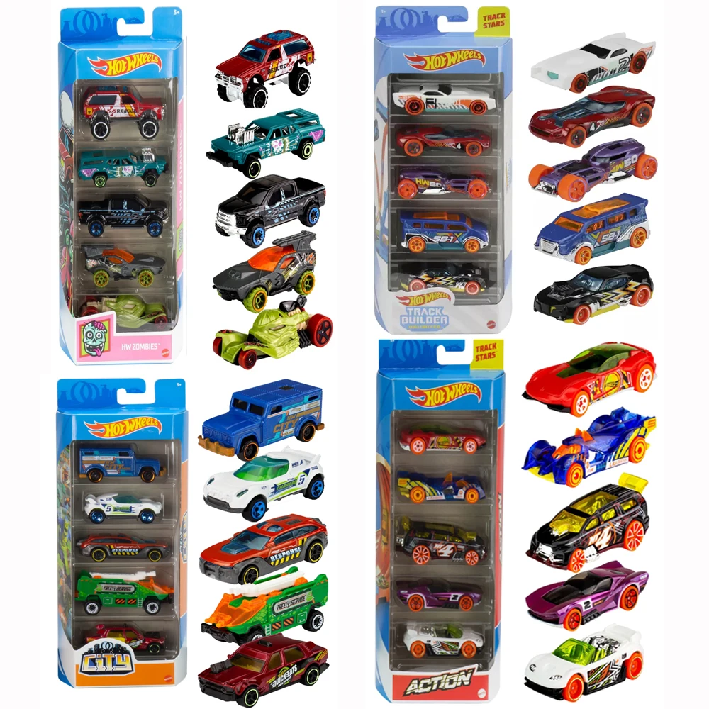 Новинка 5 упаковок оригинальные литые спортивные автомобили Hot Wheels набор